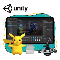 Мир игр на Unity 2D на популярном движке + AI-помощники - КИБЕРшкола программирования для детей, компьютерные курсы для школьников, начинающих и подростков - KIBERone г. Ишим