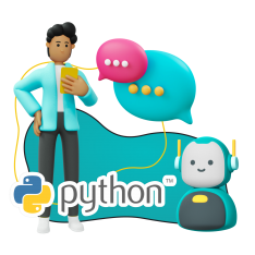 Умный чат-бот на Python - КИБЕРшкола программирования для детей, компьютерные курсы для школьников, начинающих и подростков - KIBERone г. Ишим