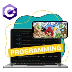 Программирование на C#. Удивительный мир 2D-игр - КИБЕРшкола программирования для детей, компьютерные курсы для школьников, начинающих и подростков - KIBERone г. Ишим