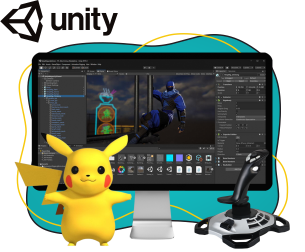 Мир игр на Unity 2D на популярном движке + AI-помощники - КИБЕРшкола программирования для детей, компьютерные курсы для школьников, начинающих и подростков - KIBERone г. Ишим